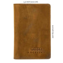 Otto Angelino Genuine Leather Bifold Card and Cash Wallet - 