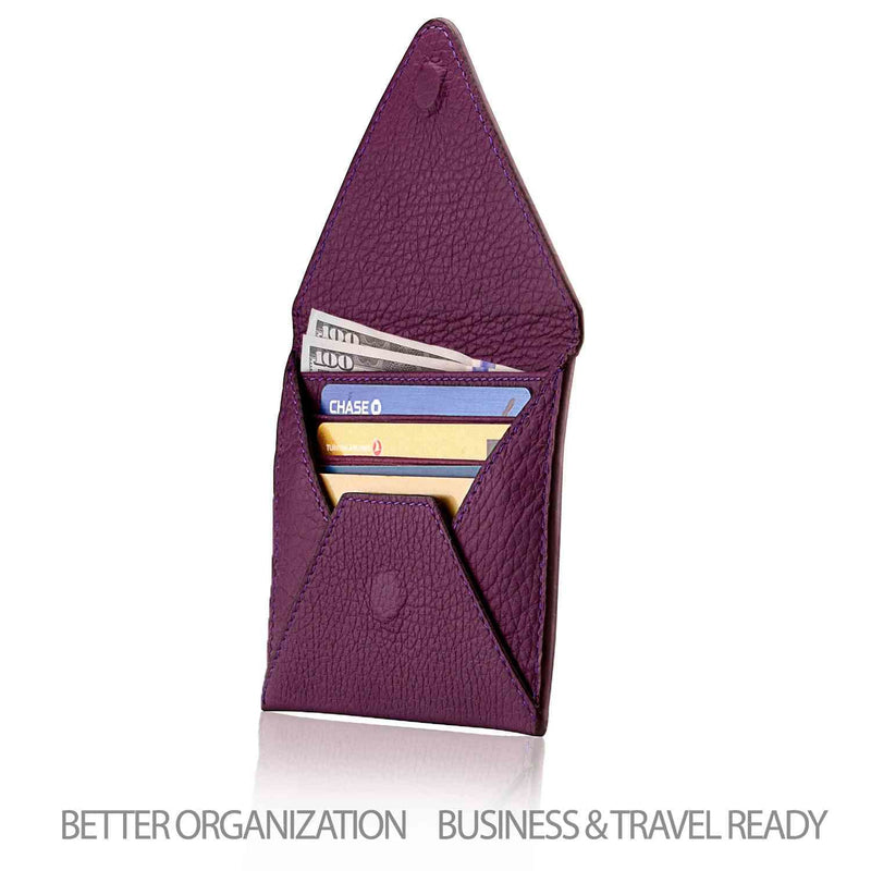 Otto Angelino Genuine Leather Credit Card Holder and Travel 