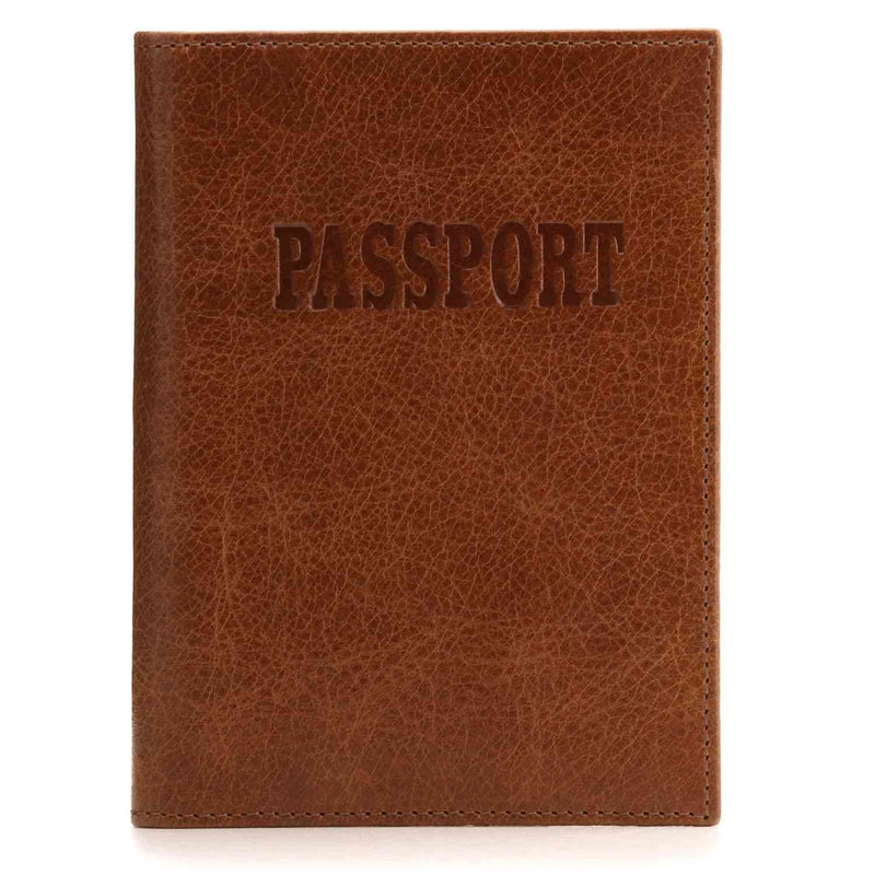 Otto Angelino Real Leather Passport Wallet - RFID Blocking 
